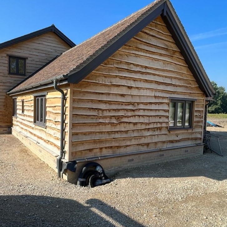 Waney Edged Oak Cladding